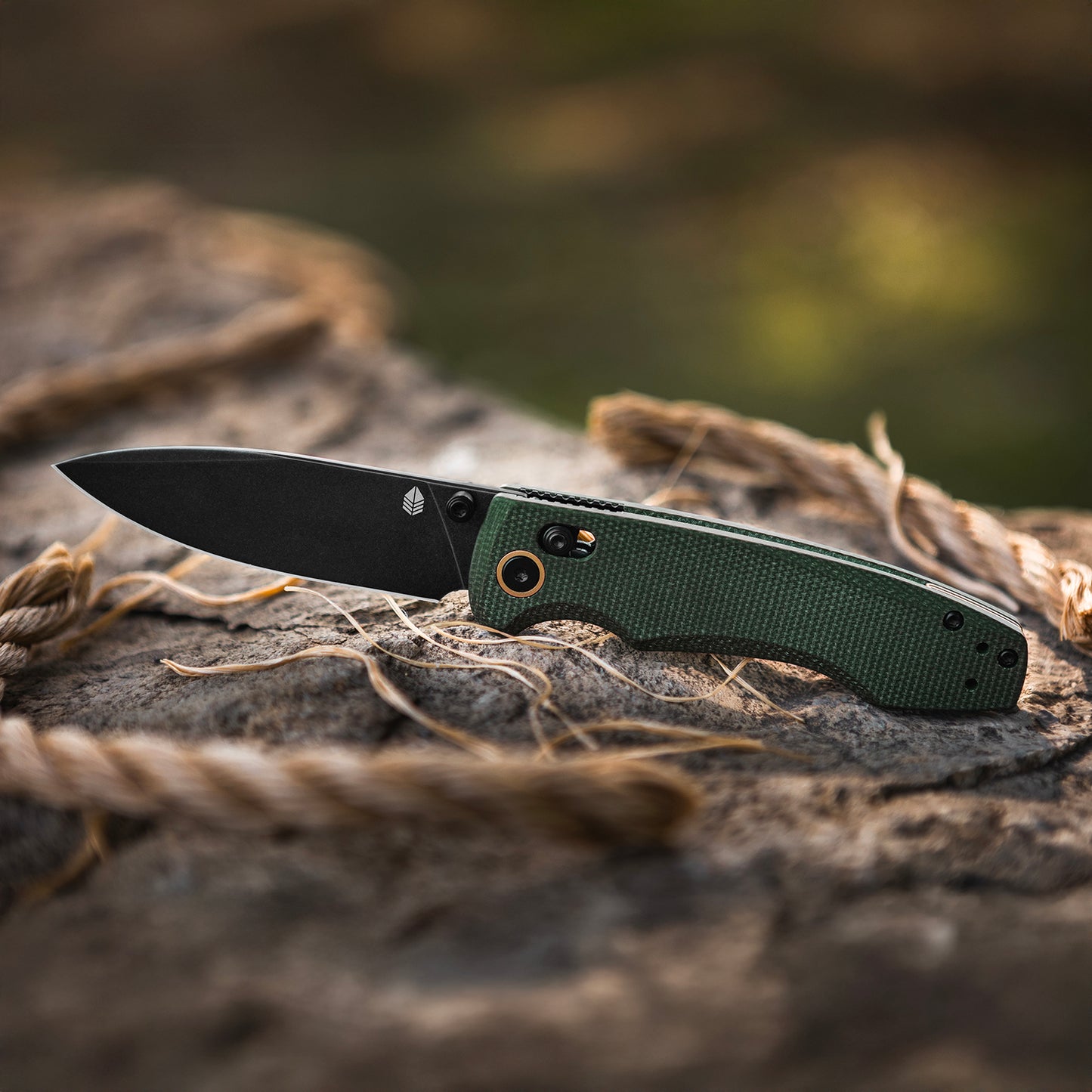 Overture Pocket Knife – Green Micarta