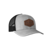 Leather Patch Hat – Heather Gray/Black