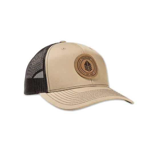 Leather Patch Hat – Khaki/Coffee