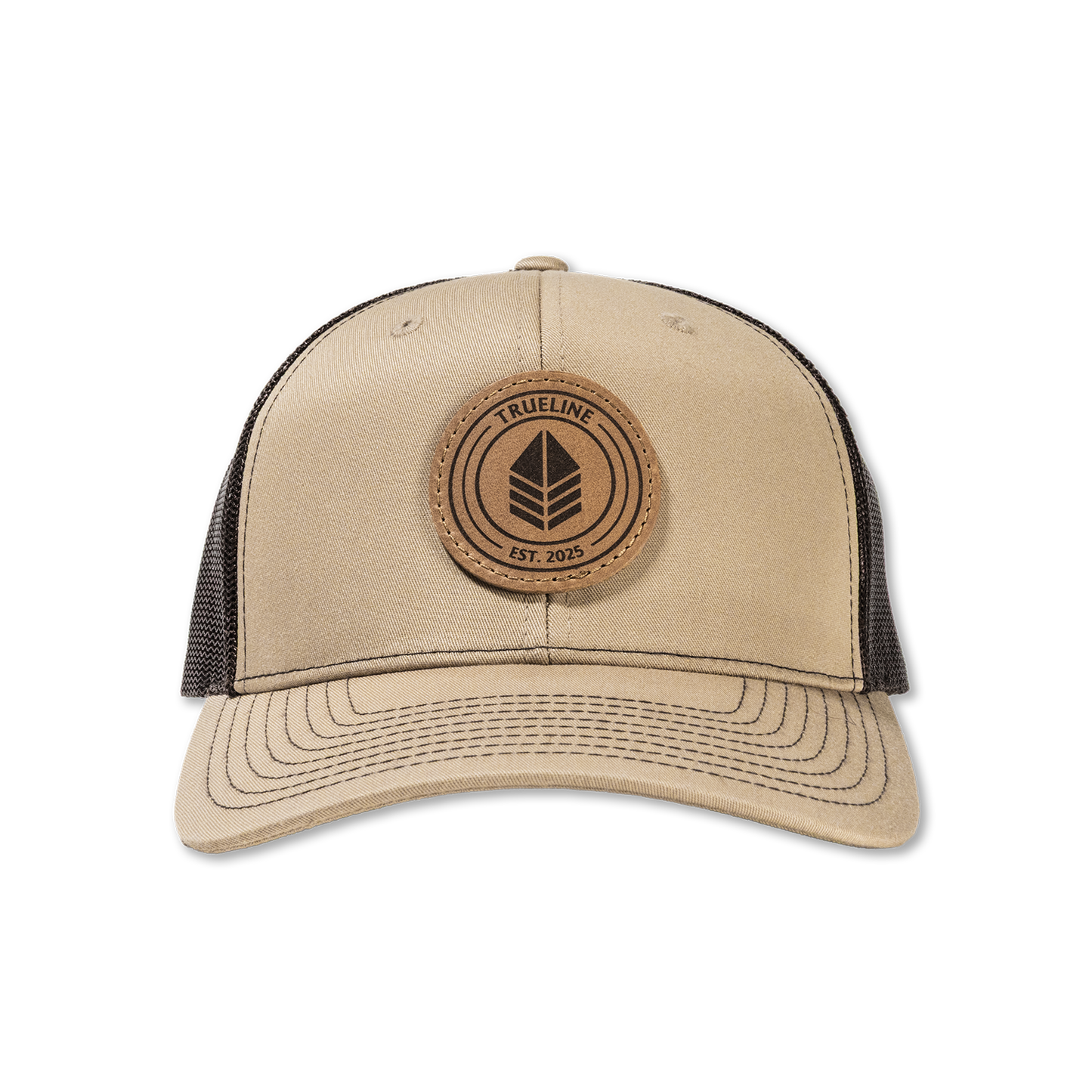 Leather Patch Hat – Khaki/Coffee