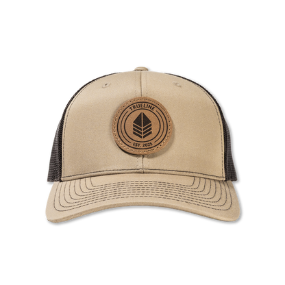 Leather Patch Hat – Khaki/Coffee