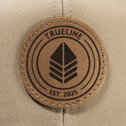 Leather Patch Hat – Khaki/Coffee