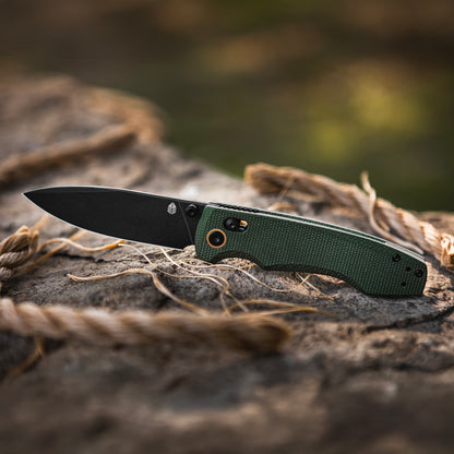 Overture Pocket Knife – Green Micarta