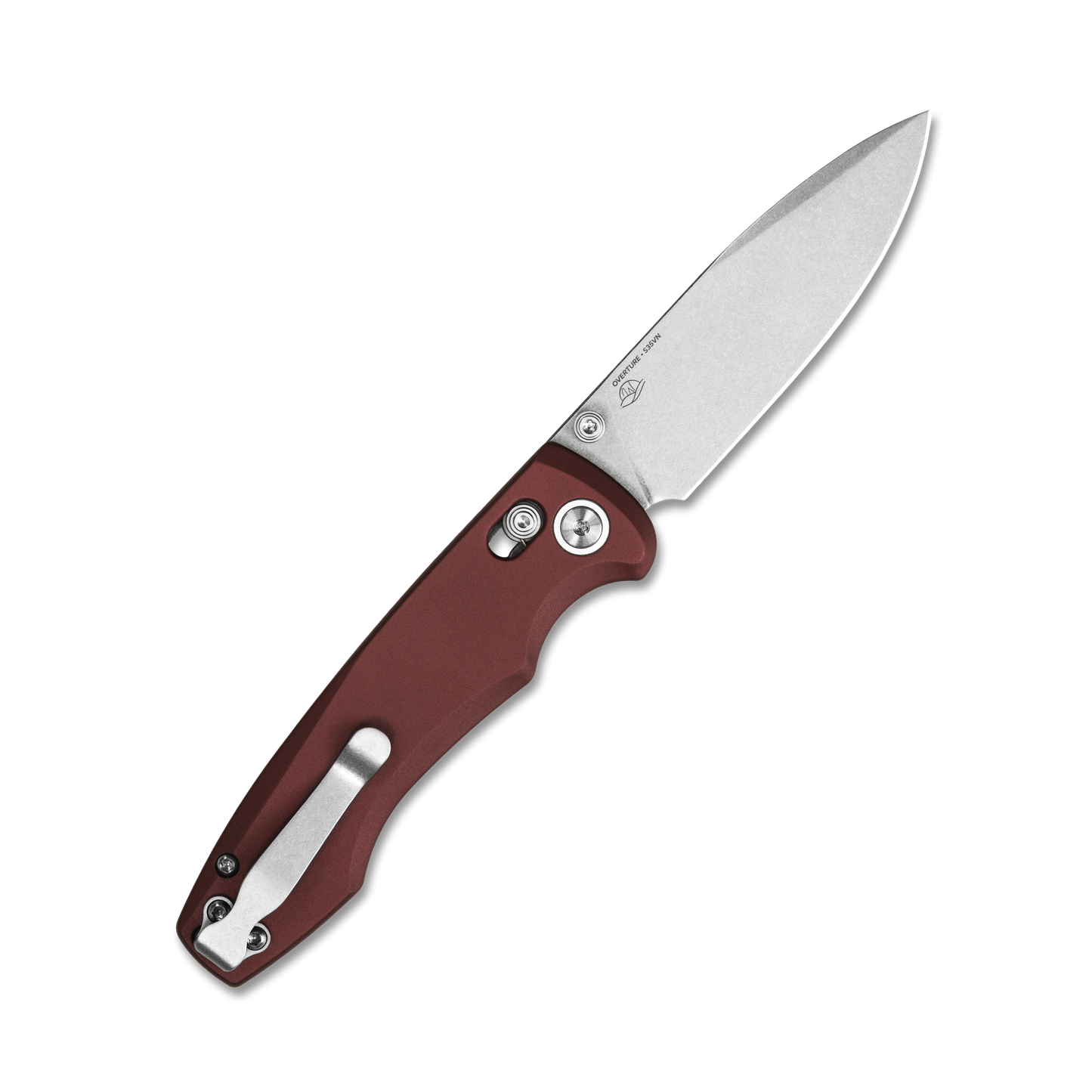Overture Pocket Knife – Red Aluminum
