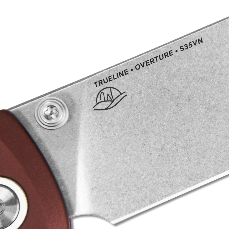 Overture Pocket Knife – Red Aluminum