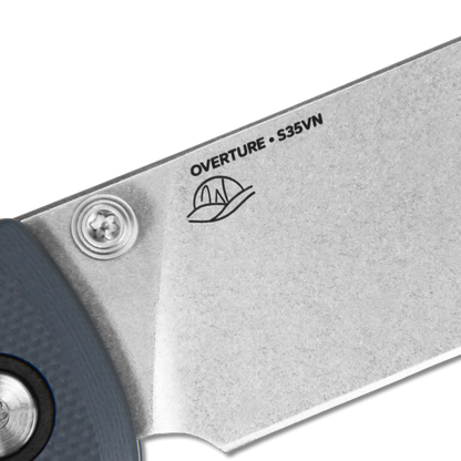Overture Pocket Knife – Slate Gray G10