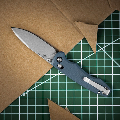 Overture Pocket Knife – Slate Gray G10