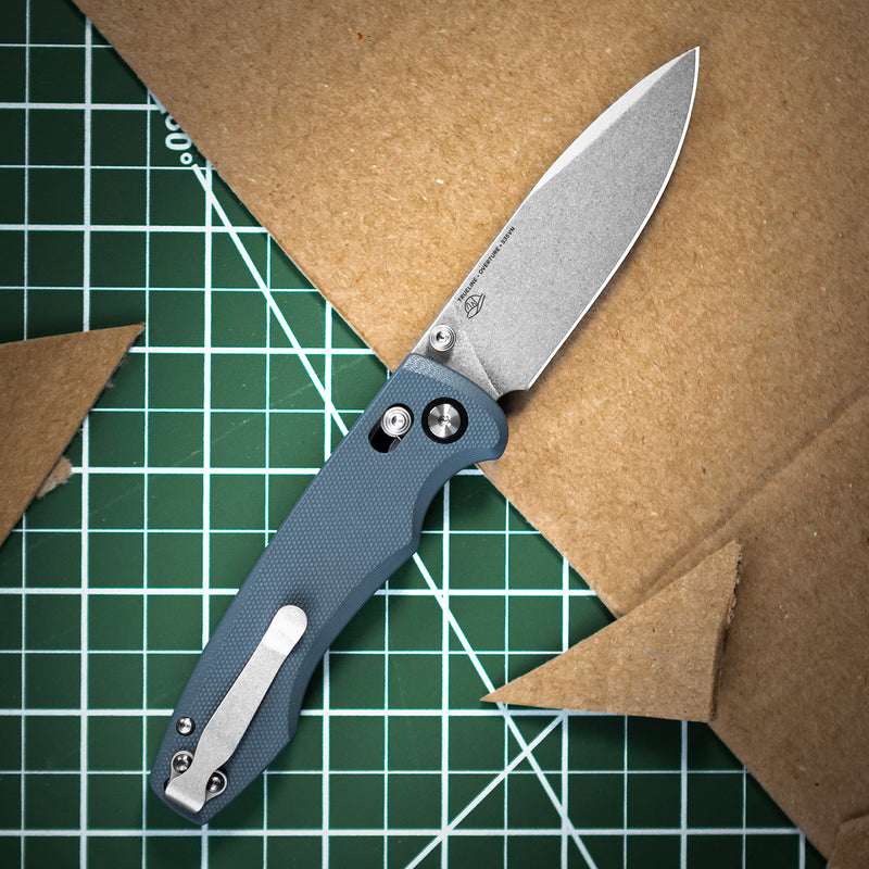 Overture Pocket Knife – Slate Gray G10